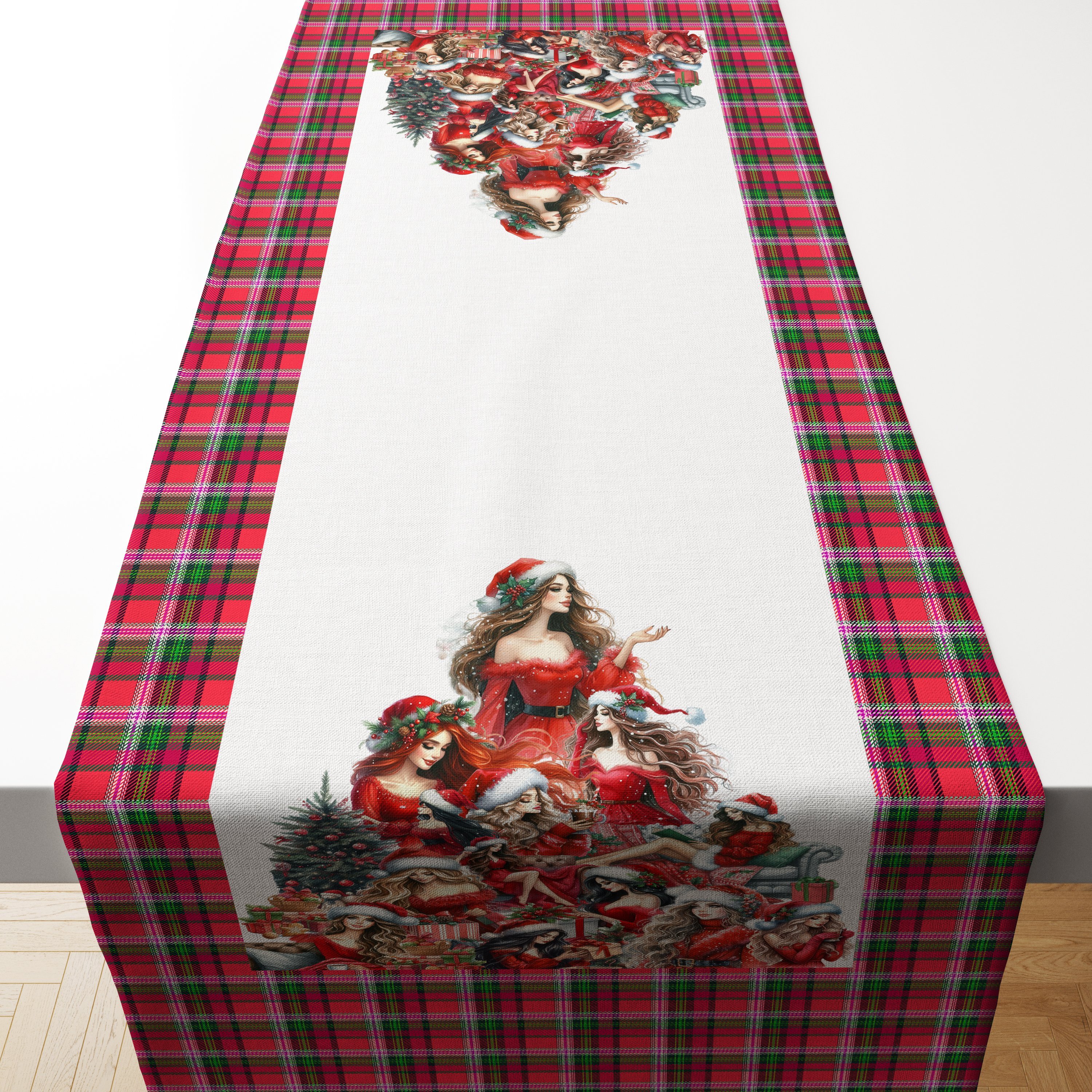 Yılbaşı Güzelleri  (Dikilmemiş) Panel Kumaş