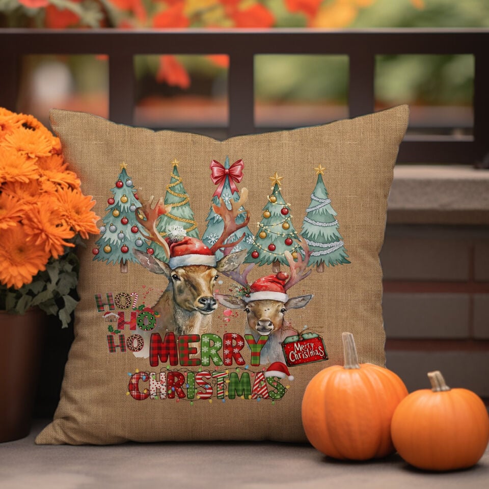 Yılbaşı JÜT Kumaş Efektli Merry Christmas Yazılı (Dikilmemiş) Runner Kumaş