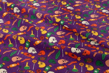 Happy Halloween Skull and Candies