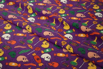 Happy Halloween Skull and Candies