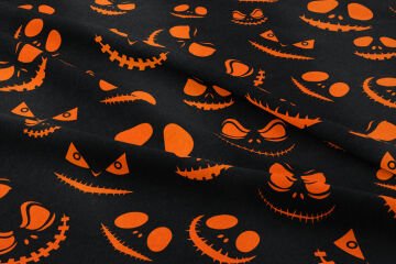 Happy Halloween Turuncu Gülen Hayalet Kabaklar