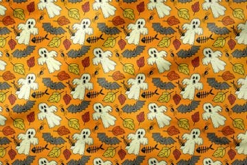 Happy Halloween Hayalet, Yarasa, Balık, Örümcek