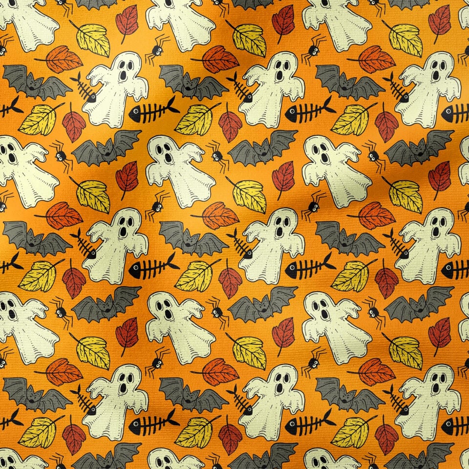 Happy Halloween Hayalet, Yarasa, Balık, Örümcek
