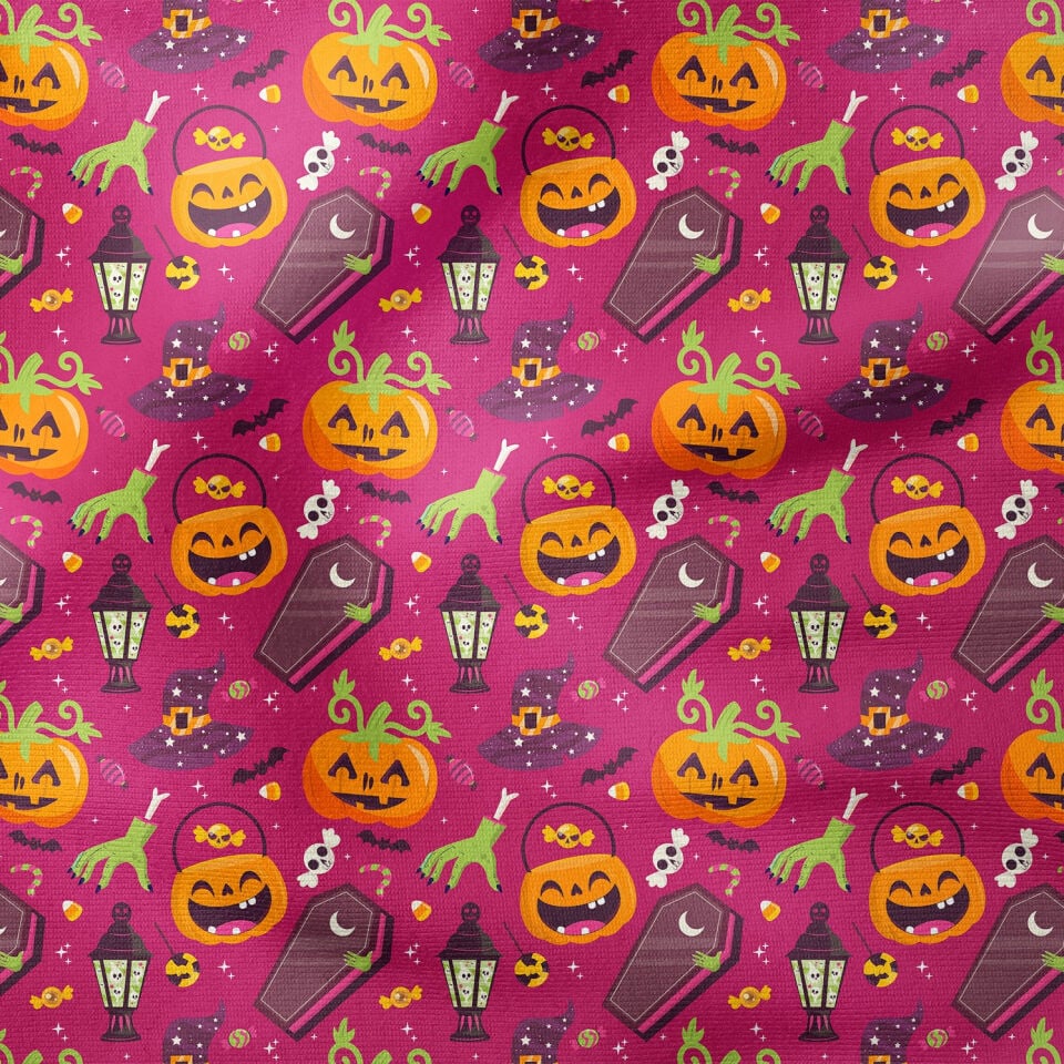 Happy Halloween Gülen Balkabakları,Yaratıklı Tabut, Şekerlemeler, Yaratık El