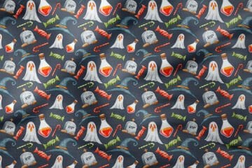 Happy Halloween Canavar Hayaletler,Mezar Taşı, Şapka, Şekerlemeler