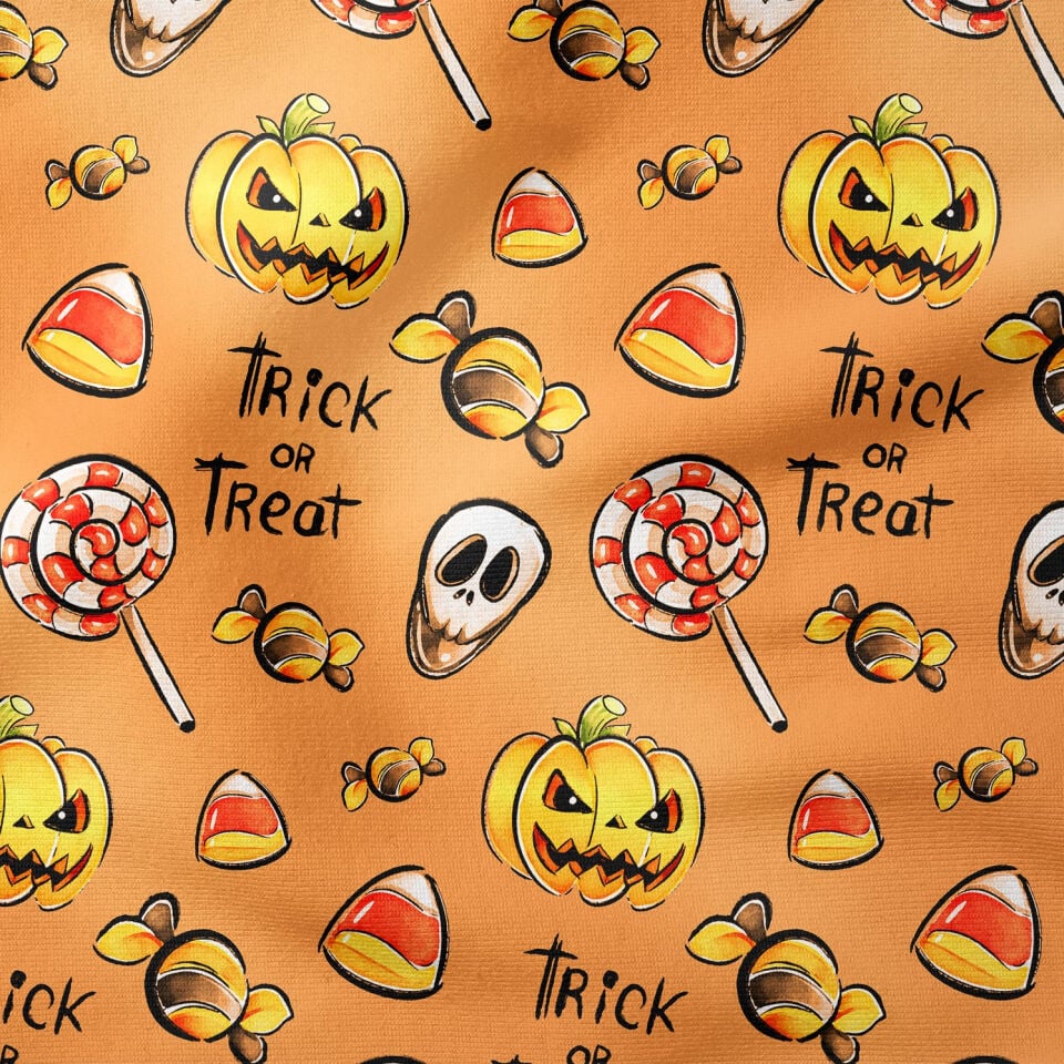 Happy Halloween Kabaklar İçinde Hayaletler, Kurukafalar, Şekerlemeler