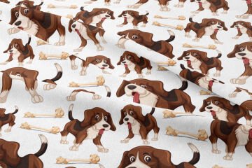 Kemikler Arasında Beagle Köpek
