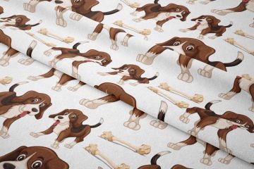 Kemikler Arasında Beagle Köpek