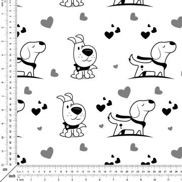 Siyah Beyaz Sevimli Köpekler
