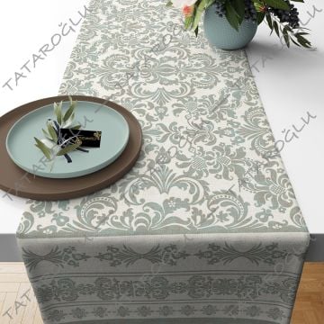 50cm Runner Khaki Effect Patterned Digital Printed Fabric (FALL SALE)