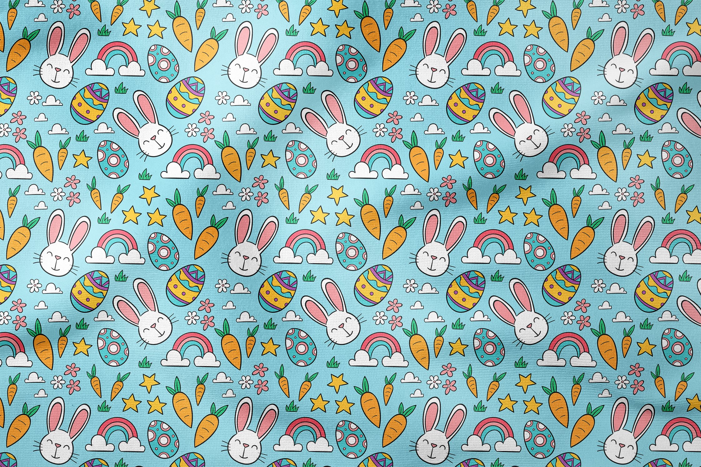 Happy Easter / Paskalya Yumurtaları, Gökkuşağı, Tavşanlar
