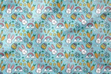 Happy Easter / Paskalya Yumurtaları, Gökkuşağı, Tavşanlar