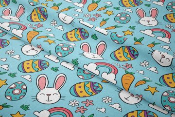 Happy Easter / Paskalya Yumurtaları, Gökkuşağı, Tavşanlar
