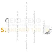 Lucky Day Yazılı Yonca Temalı 2’li Kırlent Paneli 45x45 cm – Dikilmemiş Petek Dokulu Polyester Kumaş