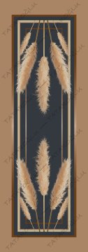 50 cm'lik Runner Pampas Desenli Kumaş