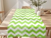 St. Patrick’s Day Çok Tonlu Yeşil Chevron Petek Dokulu Polyester Kumaş 50x142 cm – Dikilmemiş Masa Runner