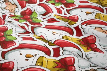 Yılbaşı Koleksiyonu- Winter Wonder Collection,Karda Adamlı,Noel Babalı,Çanlı Yılbaşı Kumaşı