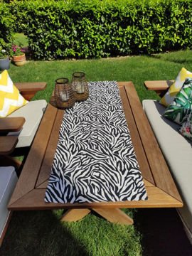 Siyah Leopar Desenli Lazer Runner