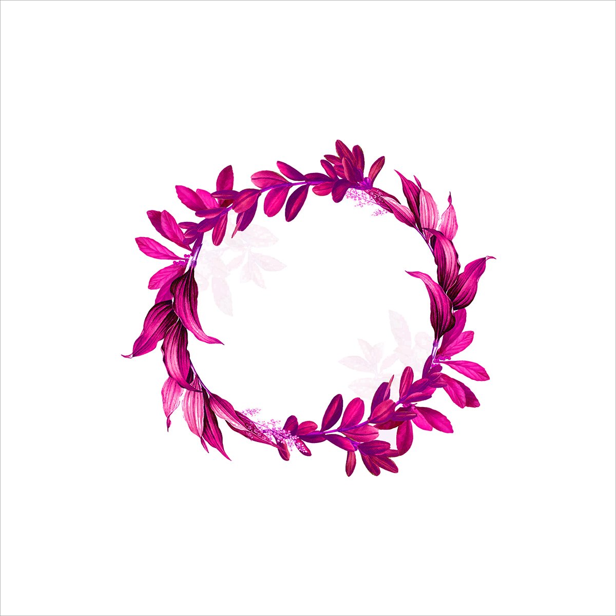 Fuchsia Ringed Serving Plate - Plate Set of 3