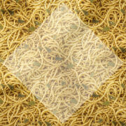 Spagetti Makarna Desenli Mutfak Kumaşı Dekoratif