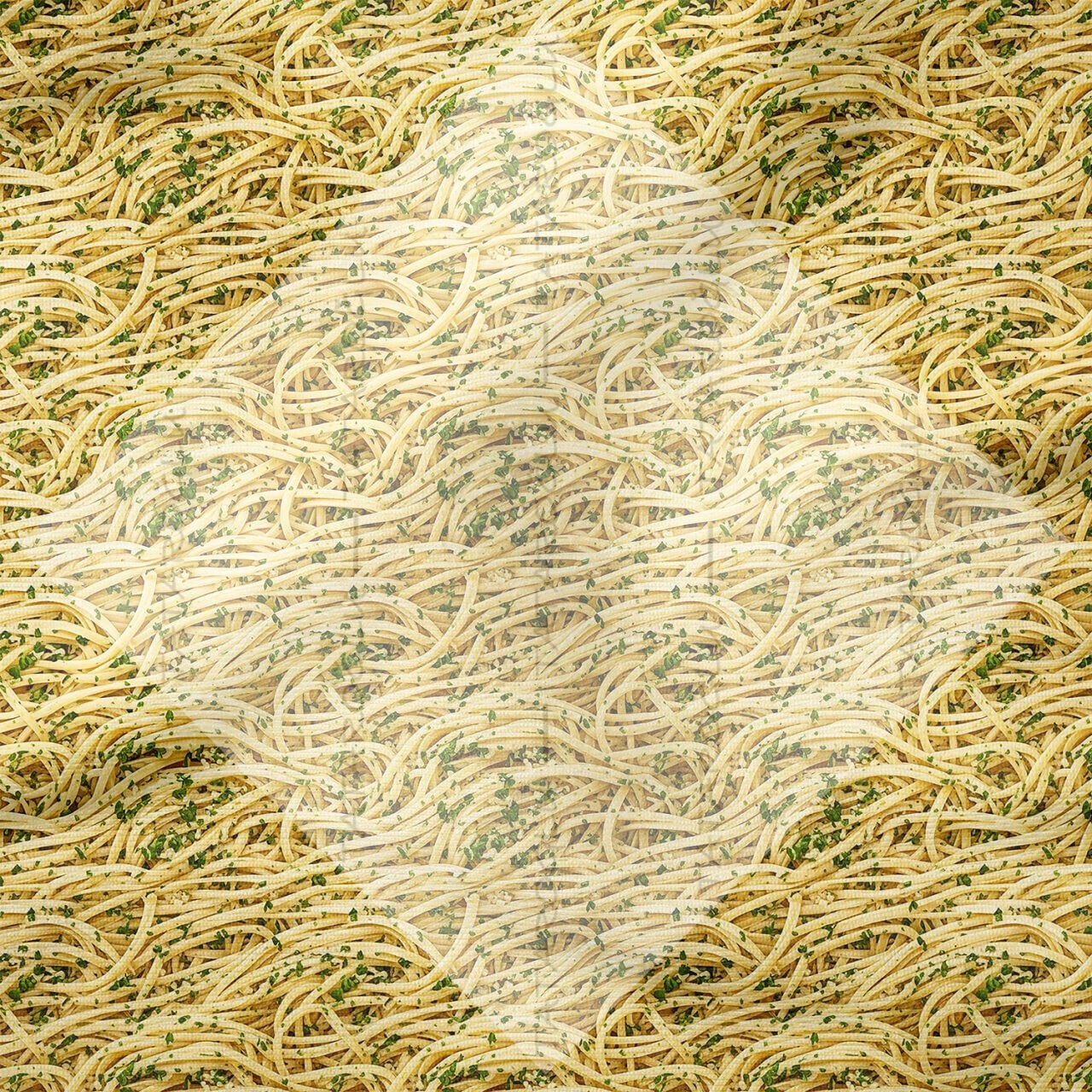 Spagetti Dalga Desenli Dekoratif Mutfak Kumaşı