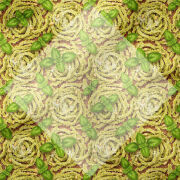 Pesto Spagetti Desenli Dekoratif Mutfak Kumaşı
