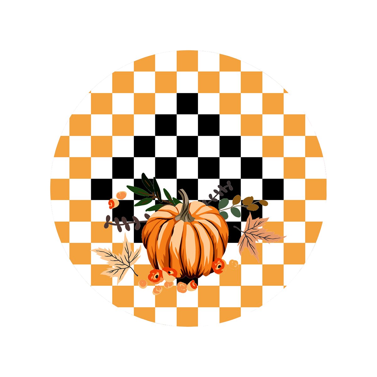 Damalı Balkabaklı Servis Suplası - Supla 3'lü Set