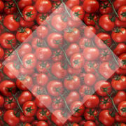 Cherry Domates Desenli Dekoratif Mutfak Kumaşı