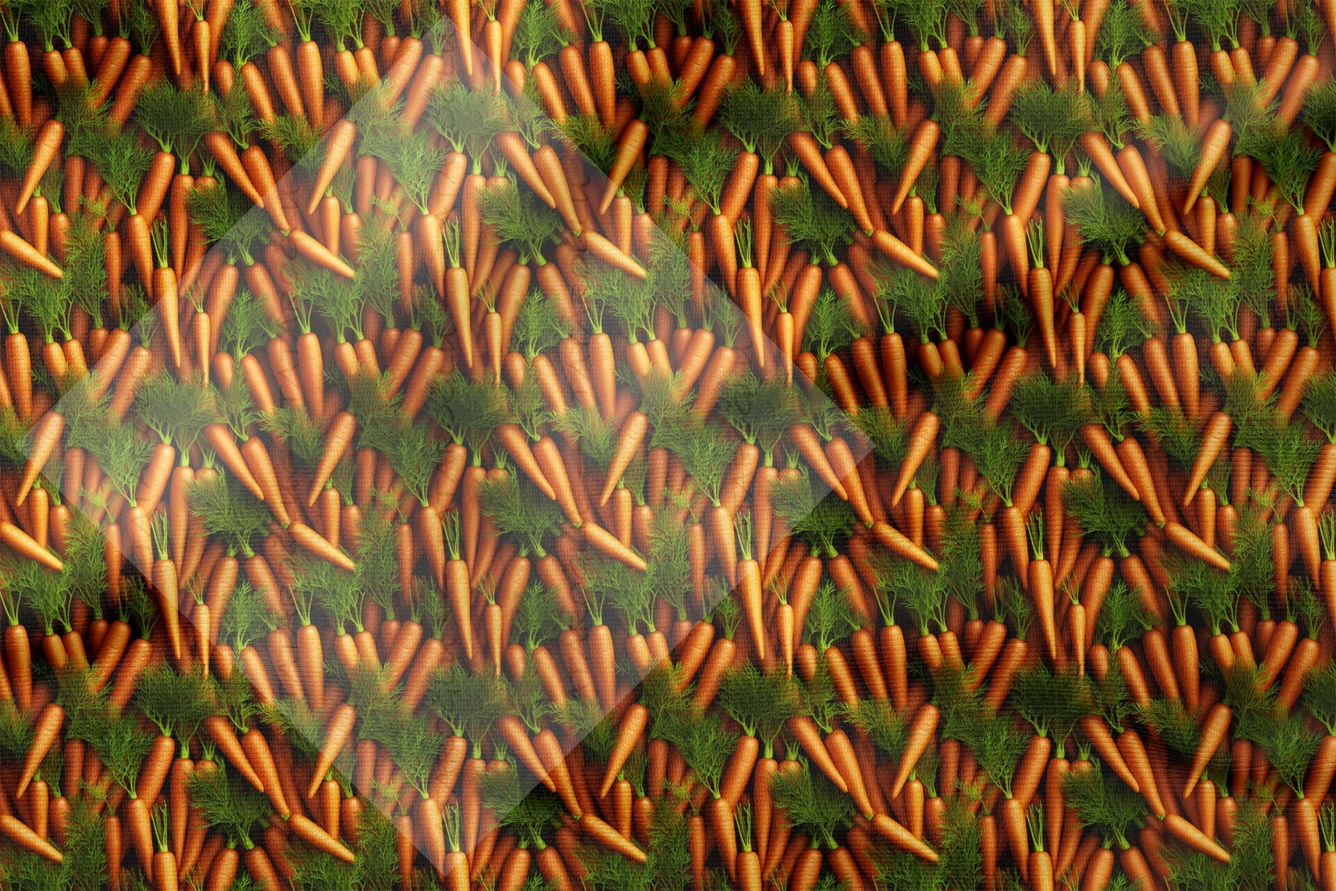 Havuç Desenli Dekoratif Mutfak Kumaşı