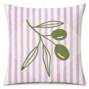 Zeytin Dalı Kırlent Paneli 45x45 cm 2'li Dikilmemiş Kırlent Paneli