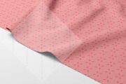 Pembe Yaprak Desenli Kumaş | Dijital Baskılı Leke Tutmaz Dekoratif Kumaş 143 cm