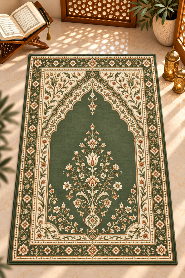Yeşil Seccade Paneli – Zeytin Mirası 130x82 cm