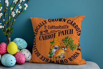 Happy Easter / Easter Collection - Vintage Dear Easter Bunnies 2-Pack Cushion Panel Non-Sew Fabric