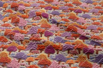 3D Pembe Tonlu Örgü Ağaçlı Dekoratif Dijital Baskı Kumaş