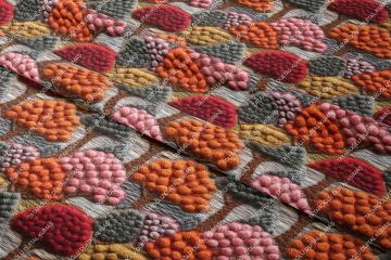 3D Autumn Colorful Tree Pattern Decorative Digital Print Fabric