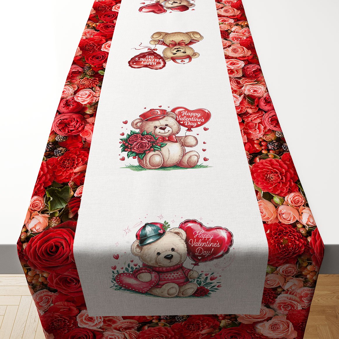 Sevgililer Günü Koleksiyonu-Runner Panel Kumaş(Dikişsiz)-1