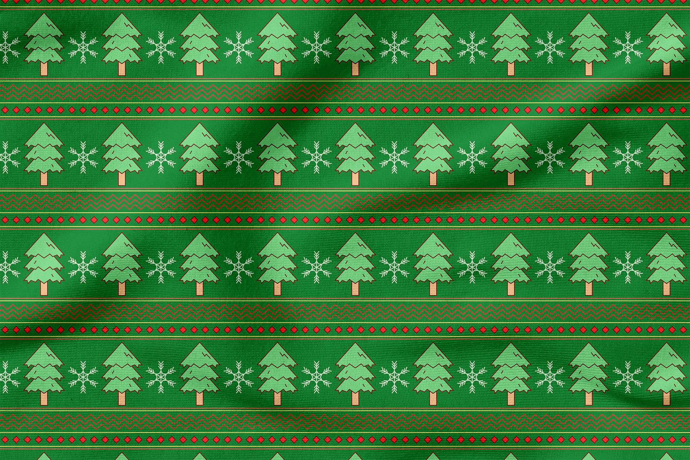 Christmas Collection-Snowflakes with Pine Trees