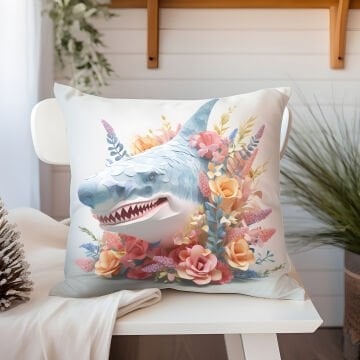 3D Deniz Temalı Kırlent Paneli Dikilmemiş Kumaş