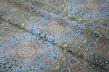 Ramazan Koleksiyonu - Mozaik Geleneksel Osmanlı Sembolü Tasarım Kumaş