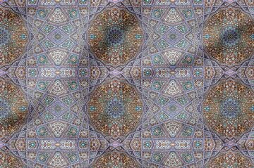 Ramazan Koleksiyonu - Mozaik Geleneksel Osmanlı Sembolü Tasarım Kumaş