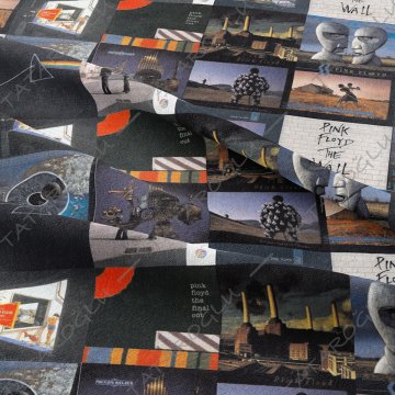 Pink Floyd Albüm Kapakları Desenli Kumaş Model-1