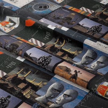 Pink Floyd Albüm Kapakları Desenli Kumaş Model-1