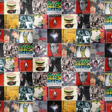 Rolling Stones Klasik Rock Müzik Kapakları Desenli Kumaş