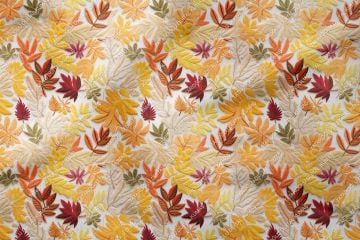 3D Autumn Colorful Trees Decorative Digital Printing Fabric