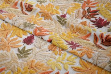 3D Autumn Colorful Trees Decorative Digital Printing Fabric