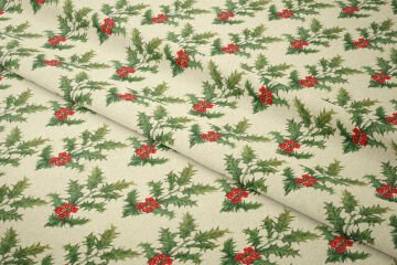 Yılbaşı Koleksiyonu-Sarı Zeminli Yapraklı Kokina Çiçekleri