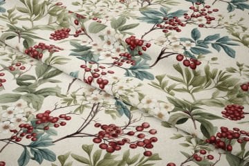 Christmas Collection - White Flowers and Cochineals