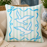 Martı Kırlent Paneli 45x45 cm 2'li Dikilmemiş Kırlent Paneli