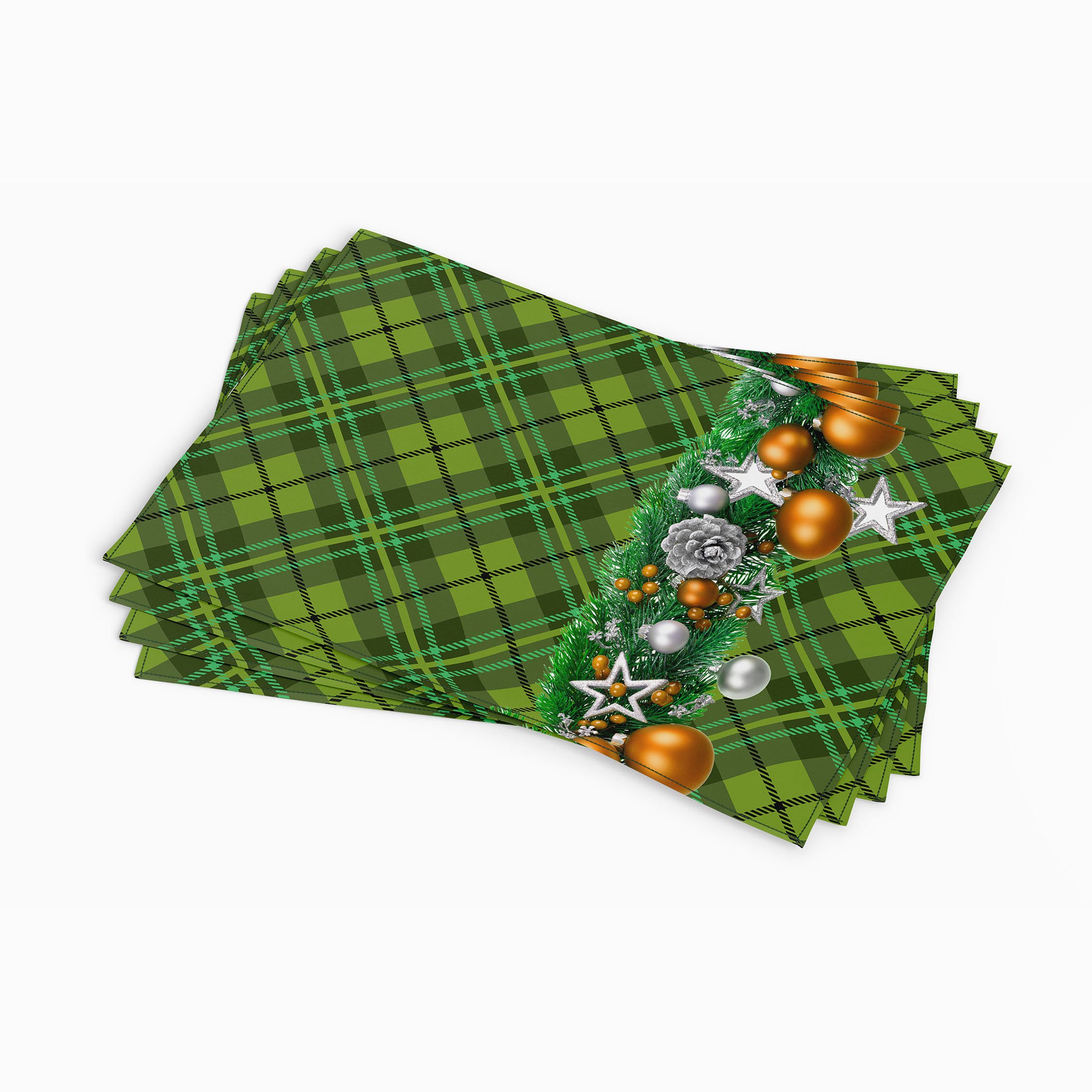 Christmas Collection - Christmas Placemat Set of 3 Unsewn Panel Fabric