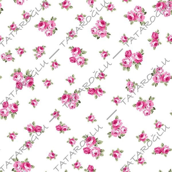 Crisp Floral Patterned Fabric on a White Background (FALL SALE)